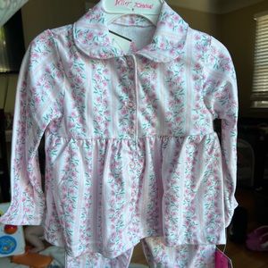 Betsey Johnson 2T pink stripe pajamas